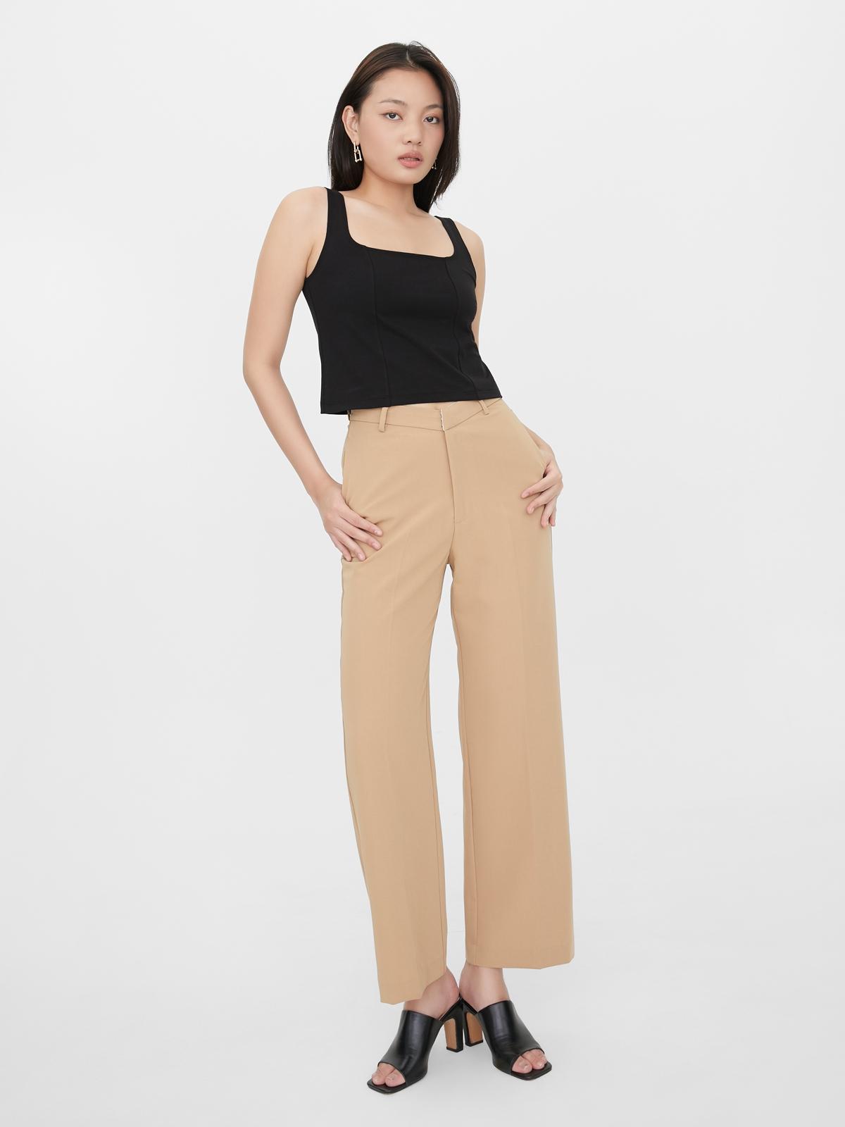 Filagen Square Neck Tank Top - Black