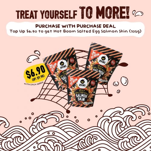 Enjoy Hot Boom Salmon Skin for just $6.90