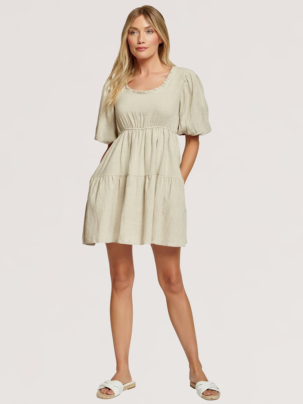 Coastal Dream Mini Dress - Oatmeal