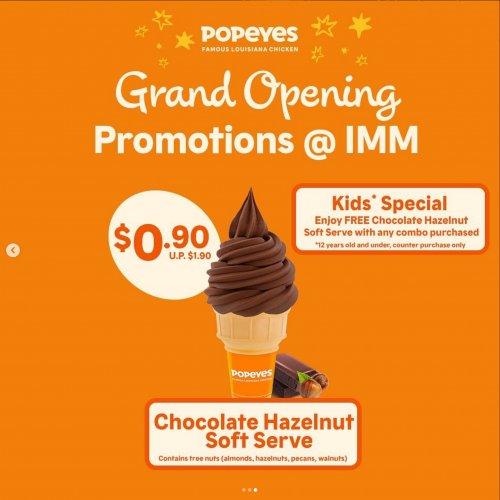 Chocolate Hazelnut Soft Serve for $0.90!