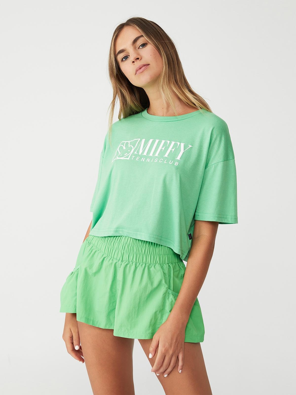 Relaxed Active Recycled Graphic Top - Green