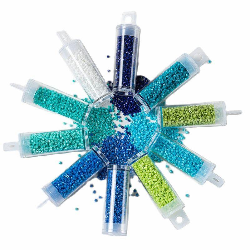 1200Pcs Miyuki Delica Beads 2MM Glass Seedbeads Multicolour Opaque Solid Color Uniform DIY Beaded Necklace Accessories Bohostyle