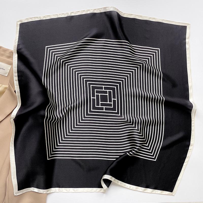 100% Mulberry Silk Square Scarf for Women