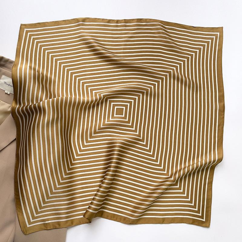 100% Mulberry Silk Square Scarf for Women