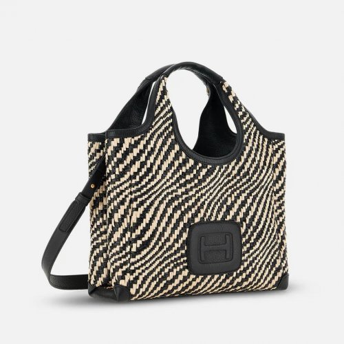 Hogan H-Bag Shopping Bag Small - Black Ivory 