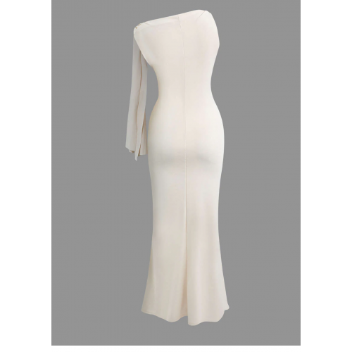 Asymmetrical Twist Knot Mermaid <span style='filter: blur(2.5px);'>****</span> Dress