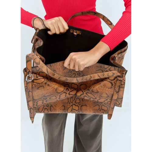 Coperni Snake Print Belt Cabas Bag