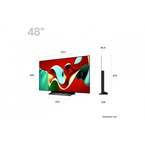 48 inch LG OLED evo AI C4 4K Smart TV 2024