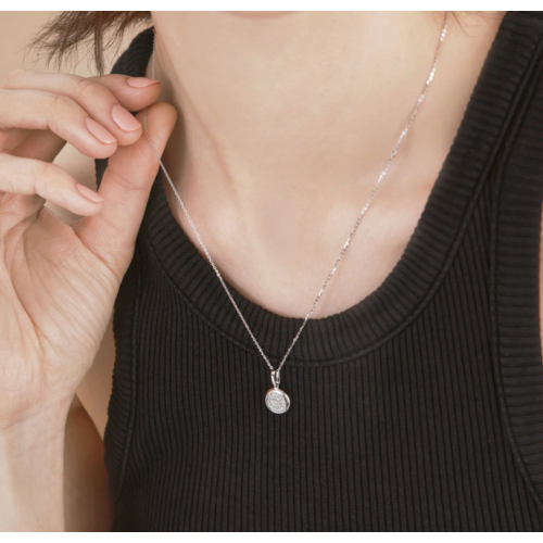 'Timeless' 18K White Gold Diamond Pendant