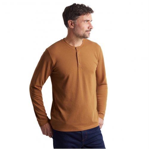 Men's Newlyn Henley Long Sleeve Top 
