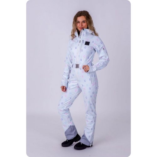  Chic Ski Suit - White OOSC Print