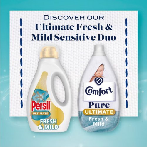 Comfort Ultimate Pure Fresh & Mild Fabric Ultra-Concentrated Fabric Conditioner 58 Wash 870ML