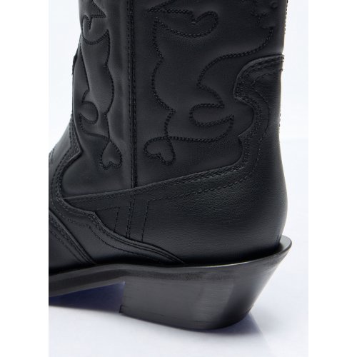 Mid Shaft Embroidered Western Boots