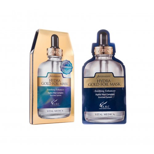 A.H.C Premium Hydra Gold Foil Mask 5 piece