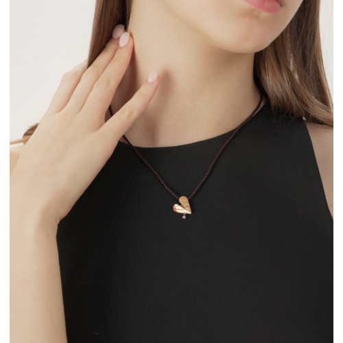 18K Rose Gold Diamond Necklace