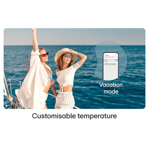  352L MoodUP™ Tall Fridge Freezer, Colour Changing LED