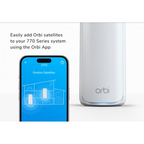  Orbi 770 Series Tri-Band WiFi 7 Mesh Add-on Satellite 