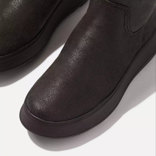 F-MODE Double-Faced Shearling Leather Flatform Calf Boots