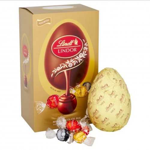 Lindt Lindor Milk Chocolate Egg with Assorted Truffles 260g 
