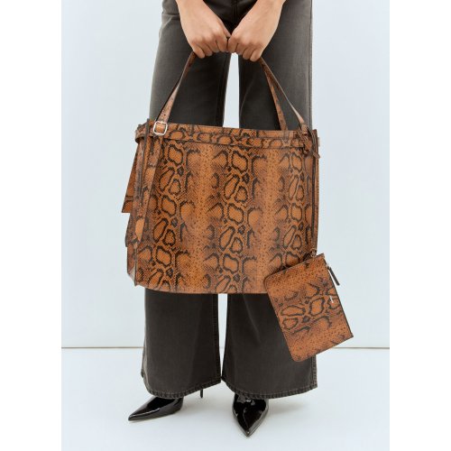 Coperni Snake Print Belt Cabas Bag