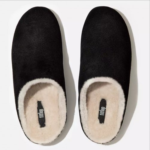 CHRISSIE Shearling Suede Slippers