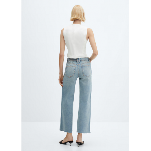 Mid waist culotte jeans