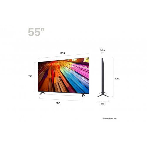 55 Inch LG UHD AI UT80 4K Smart TV 2024