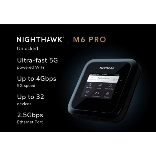  Nighthawk M6 Pro, 5G router mobile hotspot, 4Gbps 