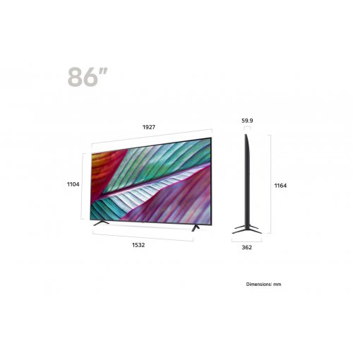  86 inch LG UR75 4K Smart UHD TV 2024