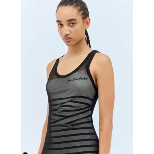 Jean Paul Gaultier Ribbed Mariniere <span style='filter: blur(2.5px);'>****</span> Dress