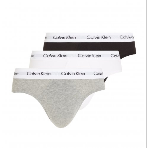 Calvin Klein 3 Pack Men's Cotton Stretch Hip Briefs 