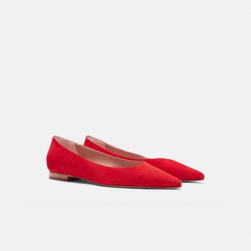 Iris Red Suede