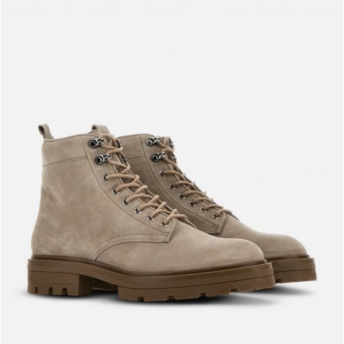 Combat Boots Hogan H673 Beige