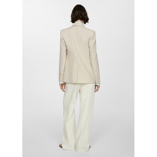 Houndstooth linen jacket