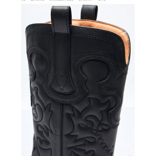 Mid Shaft Embroidered Western Boots