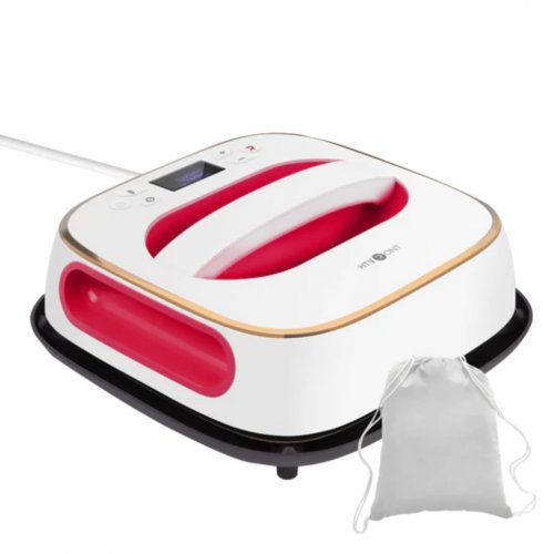 [Starter Kit]T shirt Heat Press Machine - 10"X10"&Starter Kit(10sheets HTV +25pc Sublimation paper+10pcs Heat Transfer Paper+ Heat Press Mat +4pc Weeding Tools ≥￡45) 