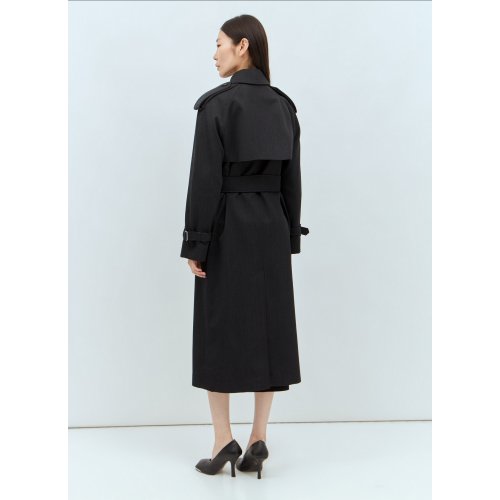 Burberry Long Wool Trench Coat
