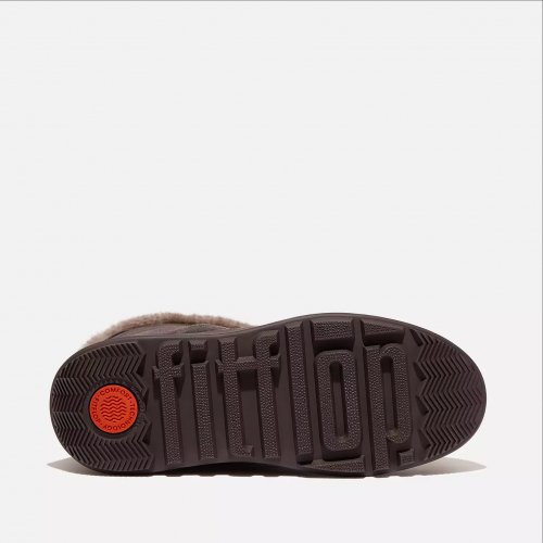 F-MODE Double-Faced Shearling Leather Flatform Calf Boots