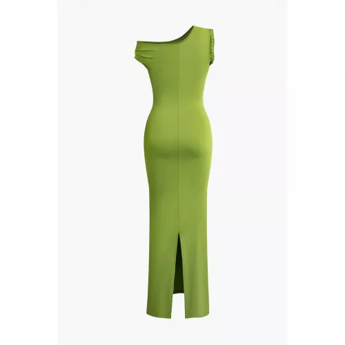 Asymmetrical Slit <span style='filter: blur(2.5px);'>****</span> Dress 
