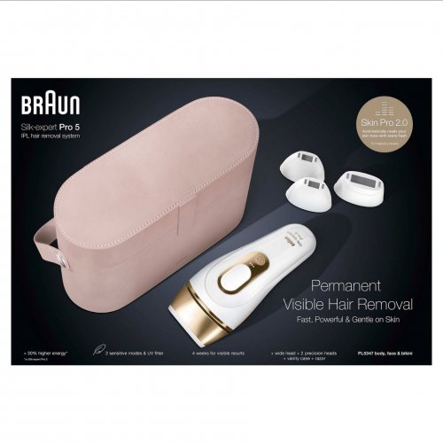 Braun Gift Box: PL5347 Beauty Set, Body Trimmer BS100 & Venus Skin Smooth Exfoliant
