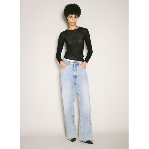 Jean Paul Gaultier Morphing Pinstripe Top