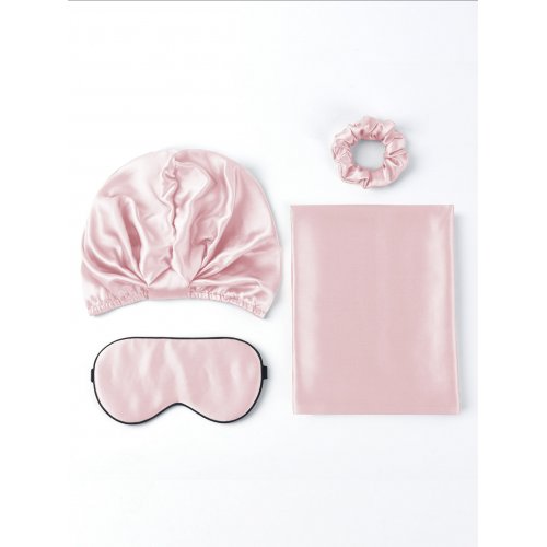 19Momme Silk Skin-Friendly Beauty Sleep 4Pcs Set (Hidden Zipper Pillowcase)