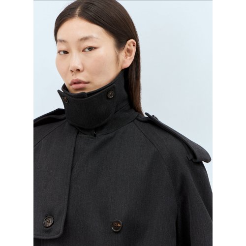 Burberry Long Wool Trench Coat