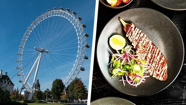 The Lastminute.com London Eye Tickets for Two with Three Course Meal and Prosecco at Gaucho