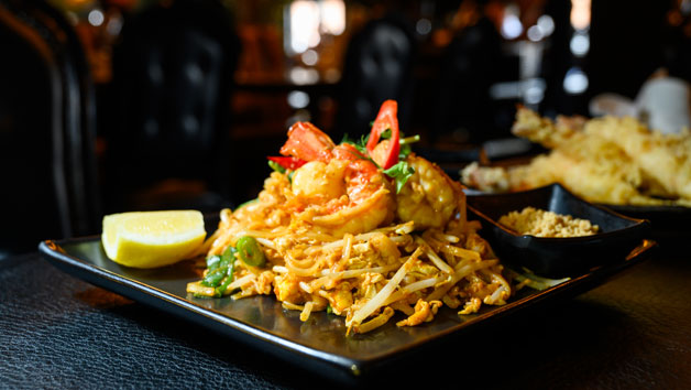 Twelve Plate Thai Signature Lunch for Two with Champagne at Crazy Bear