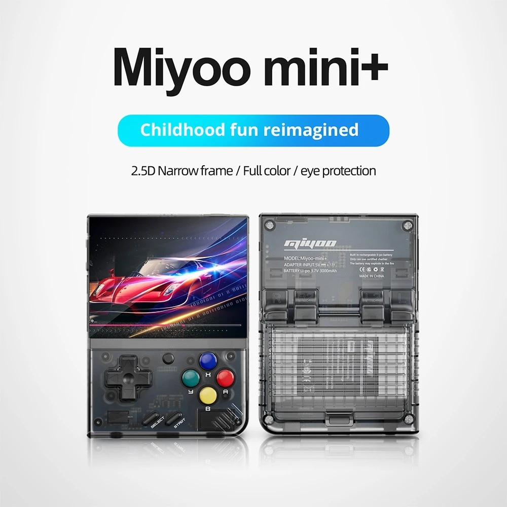 MIYOO Mini Plus Game Console 64GB - Black