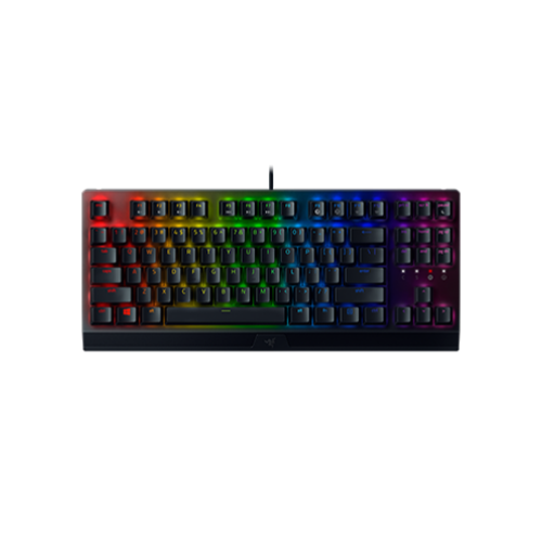 Razer BlackWidow V3 Tenkeyless Compact Mechanical Keyboard with Razer Chroma RGB - Fully Programmable Keys - Green Switch (Tactile & Clicky) - US Layout