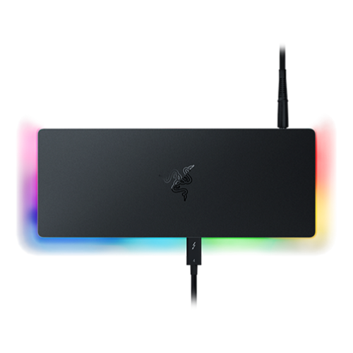 Razer Thunderbolt�Ѣ 4 Dock Chroma - Black - Universal Thunderbolt�Ѣ 4 dock with 10 ports for maximum connectivity - Connectivity to Maximize Your Setup - Future-proof and Backwards-compatible - Pass-through Charging