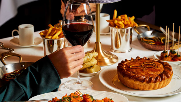 Three Course Dinner with Wine at The Georgian, Harrods for Two