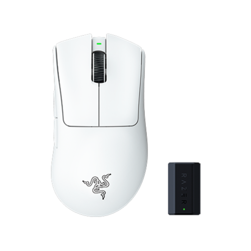 Razer DeathAdder V3 Pro - White - Classic Base - 8000 Hz